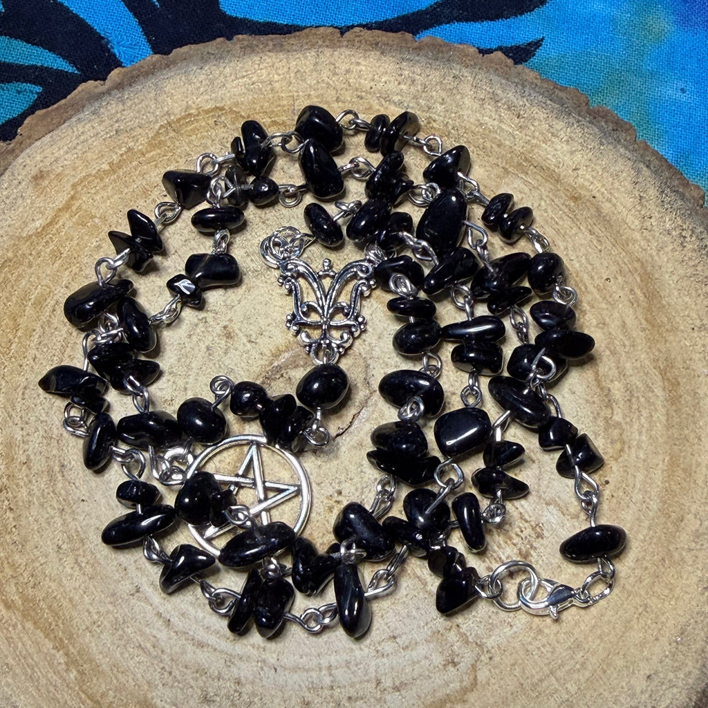 Obsidian necklace