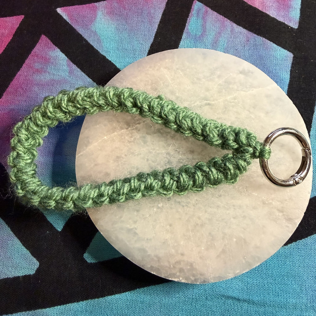 Crochet wrist strap