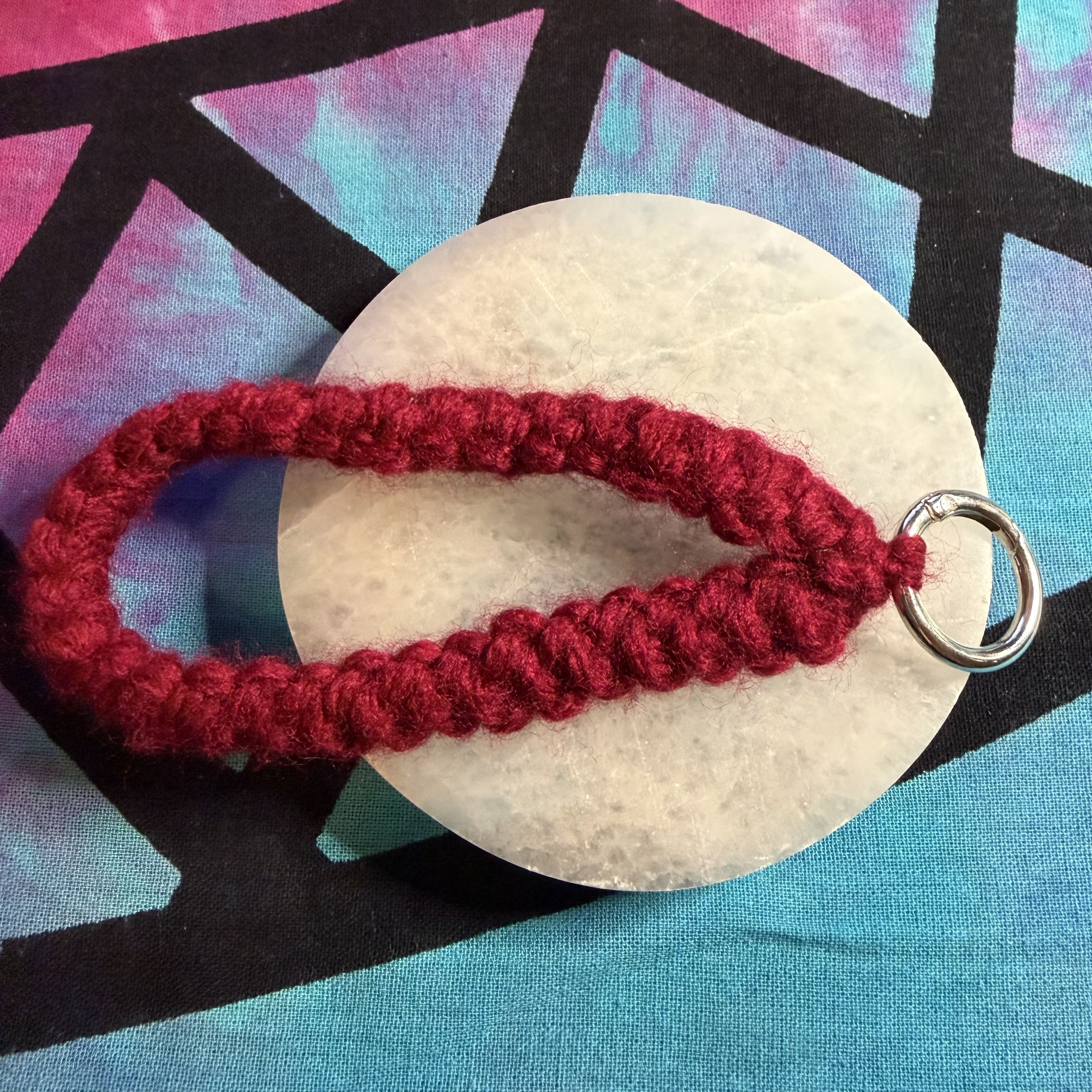 Crochet wrist strap