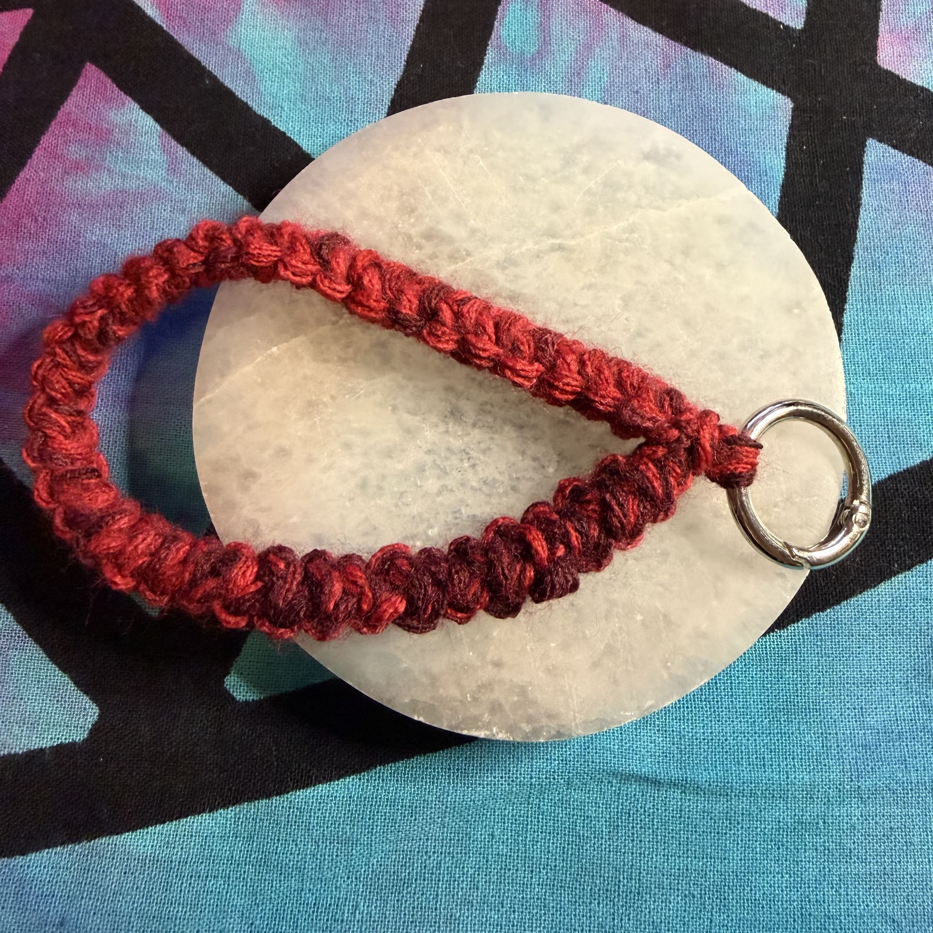 Crochet wrist strap