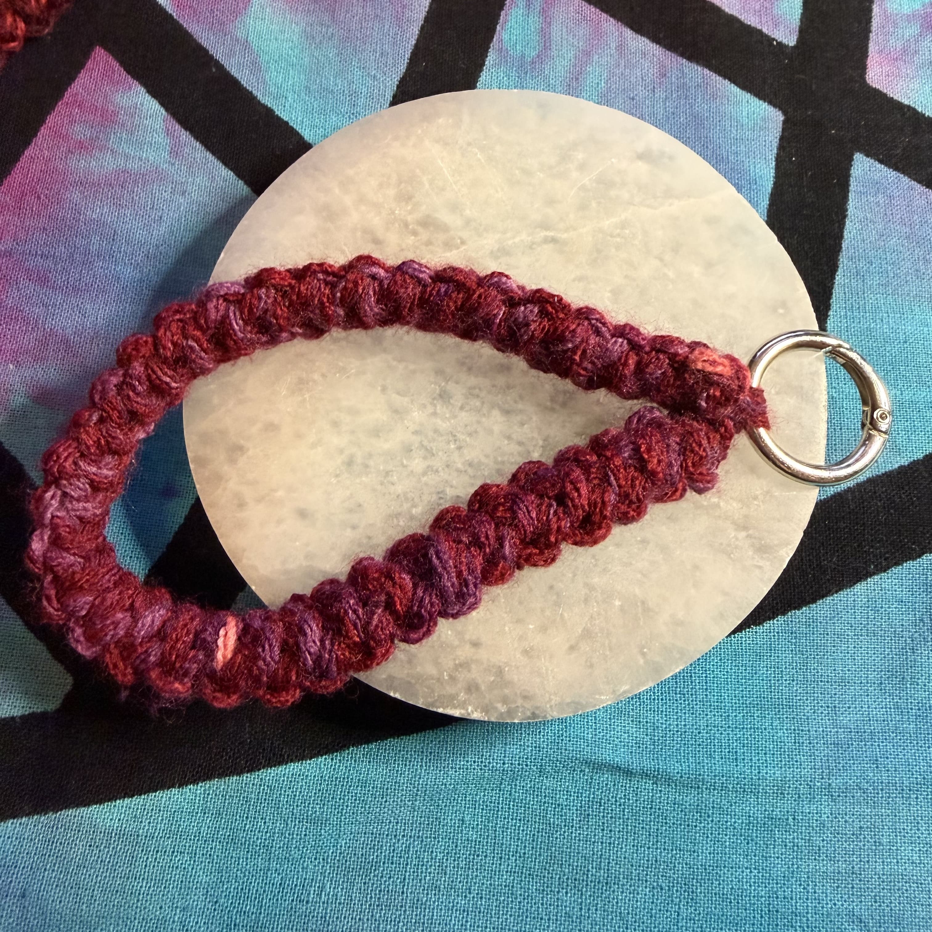Crochet wrist strap